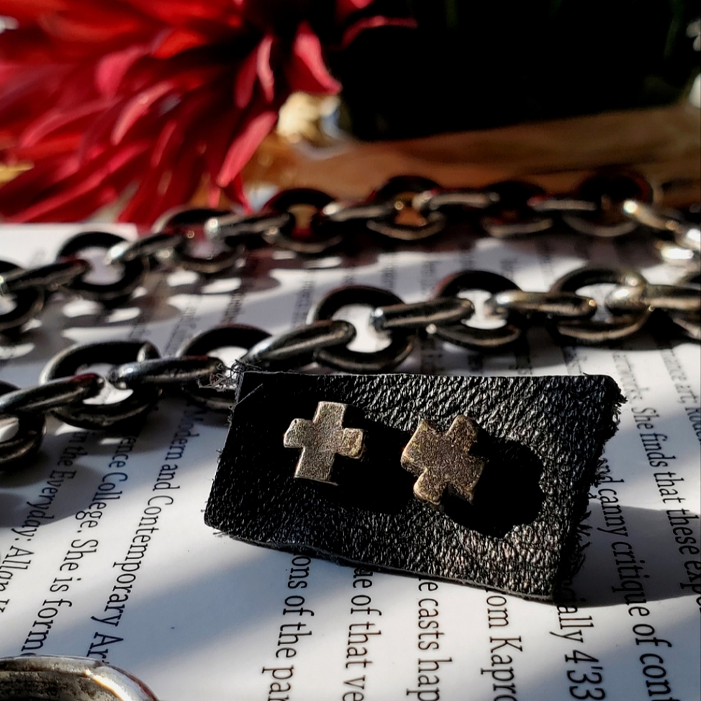 Shannon Koszyk Sterling Silver Cross Stud Earrings